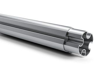 6M Tent Tube Anodized Silver Black Aluminium Extrusion Profiles